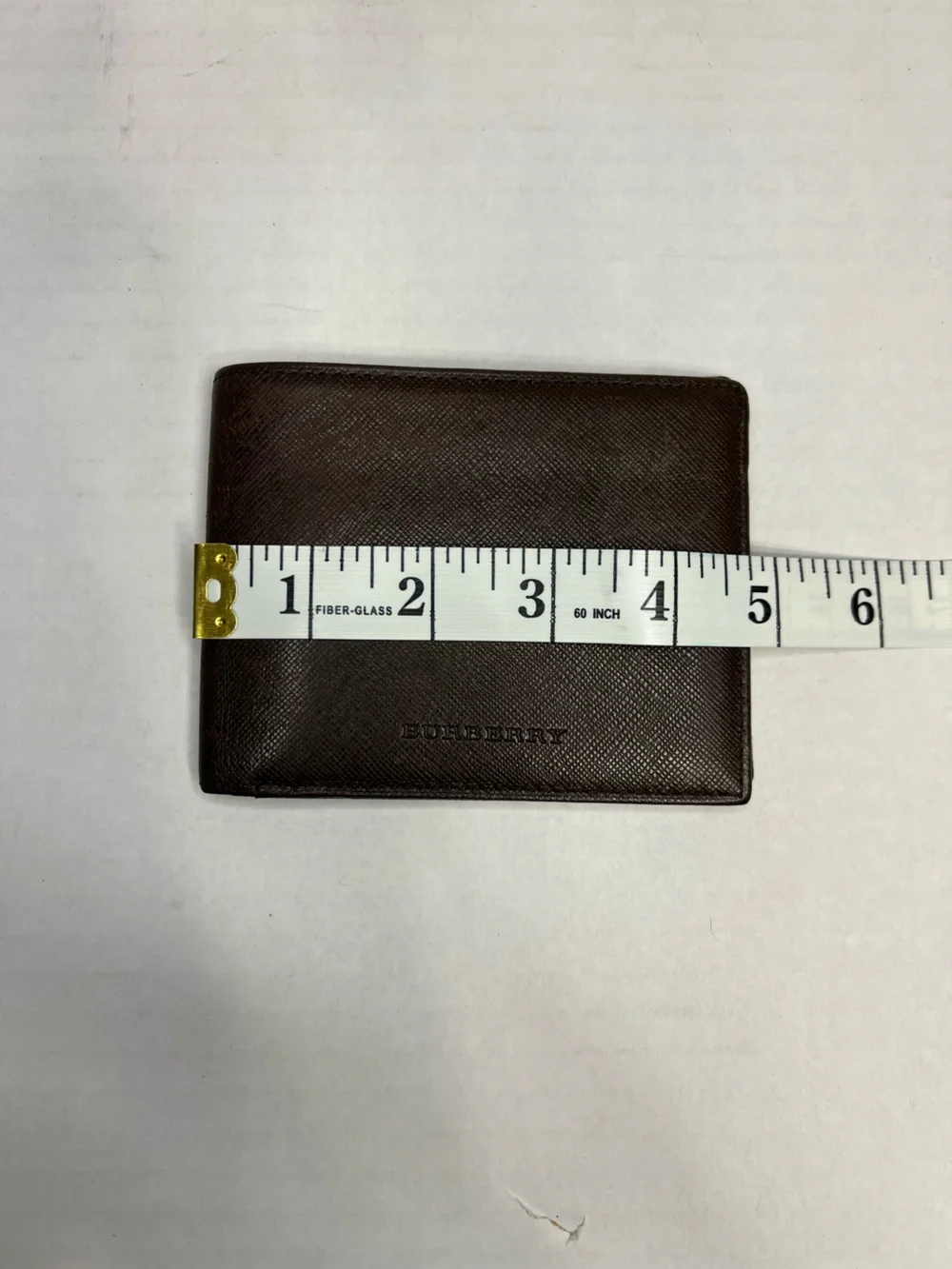 Burberry Bifold Wallet in a dark brown saffiano leather‎